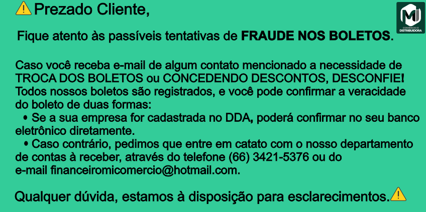 AVISO DE FRAUDE